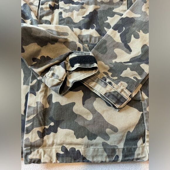 Zara Men Multicolor Camouflage Long Sleeve Pockets Full Zip Hooded Jacket Sz S - Picture 6 of 16